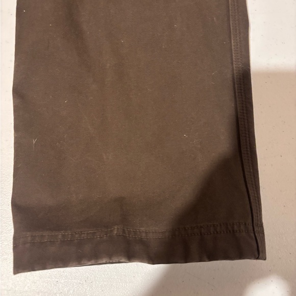 Duluth Trading Co Fleece Lined Brown Cargo Utility Work Pants Men’s Size 36x30 - Picture 5 of 7